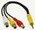 30067458 CABLE STEREO TO PASSEND FÜR RCA 15CM R/Y/W ROHS