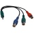 30067459 CABLE STEREO TO PASSEND FÜR RCA 15CM R/B/G ROHS