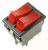3652-416.22 AUSSCHALTER DOPPELT 2X 2-POL BELEUCHTET 16A/250V 22X30