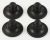 KW714939 Fuß - schwarz (Pack 4)