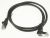 PATCHKABEL, CAT6, S/FTP, RJ45 GERADE/GEWINKELT, BK, 1,0M