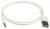MICROUSB-KABEL MIT REVERSIBLEM STECKER, WEISS, 1M