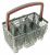 42136726 MOVABLE PLASTIC SET BASKET GR-VER/RED