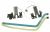5H50N67846 HINGE C 80X7 W/ANT R+L SILVER