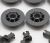 C00674356 488000674356 KIT 8 RDER + 8 PINS DUNKELGRAU