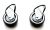 9100000856 ROUES PIVOTANTES D.80 2 PCS