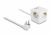 11497 Steckdosenwürfel mit Verlängerungskabel 3-fach mit Kindersicherung und USB-Ladegerät, 1,5m Kabel, weiß