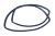 OVEN DOOR SEAL COMPATIBLE 140074278015  PASSEND FÜR AEG 