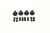 UNIVERSAL KNOB SET FOR COOKERS BLACK